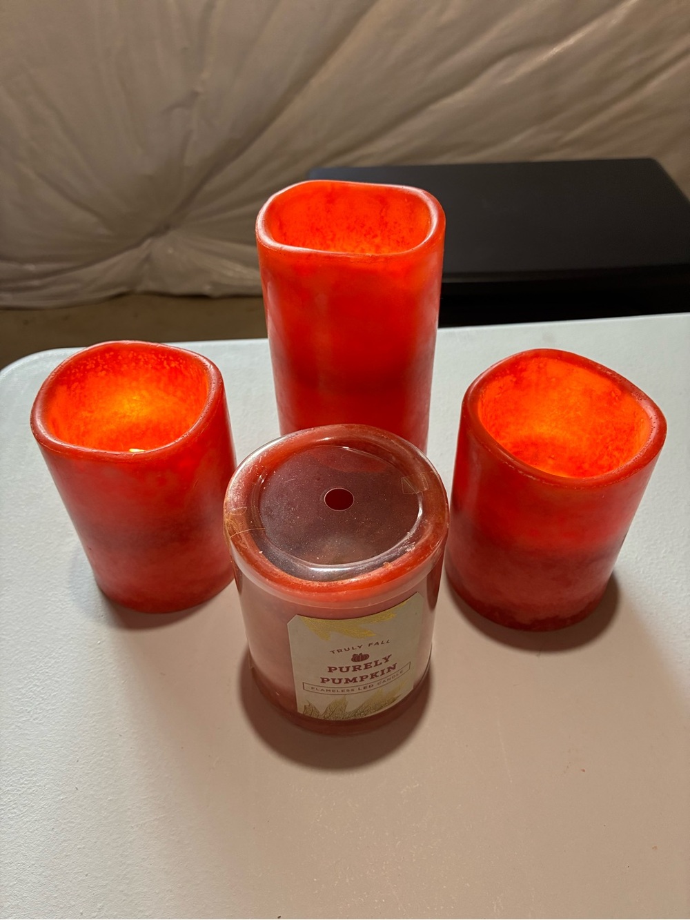 LED Flameless Scented Candles Set of 4